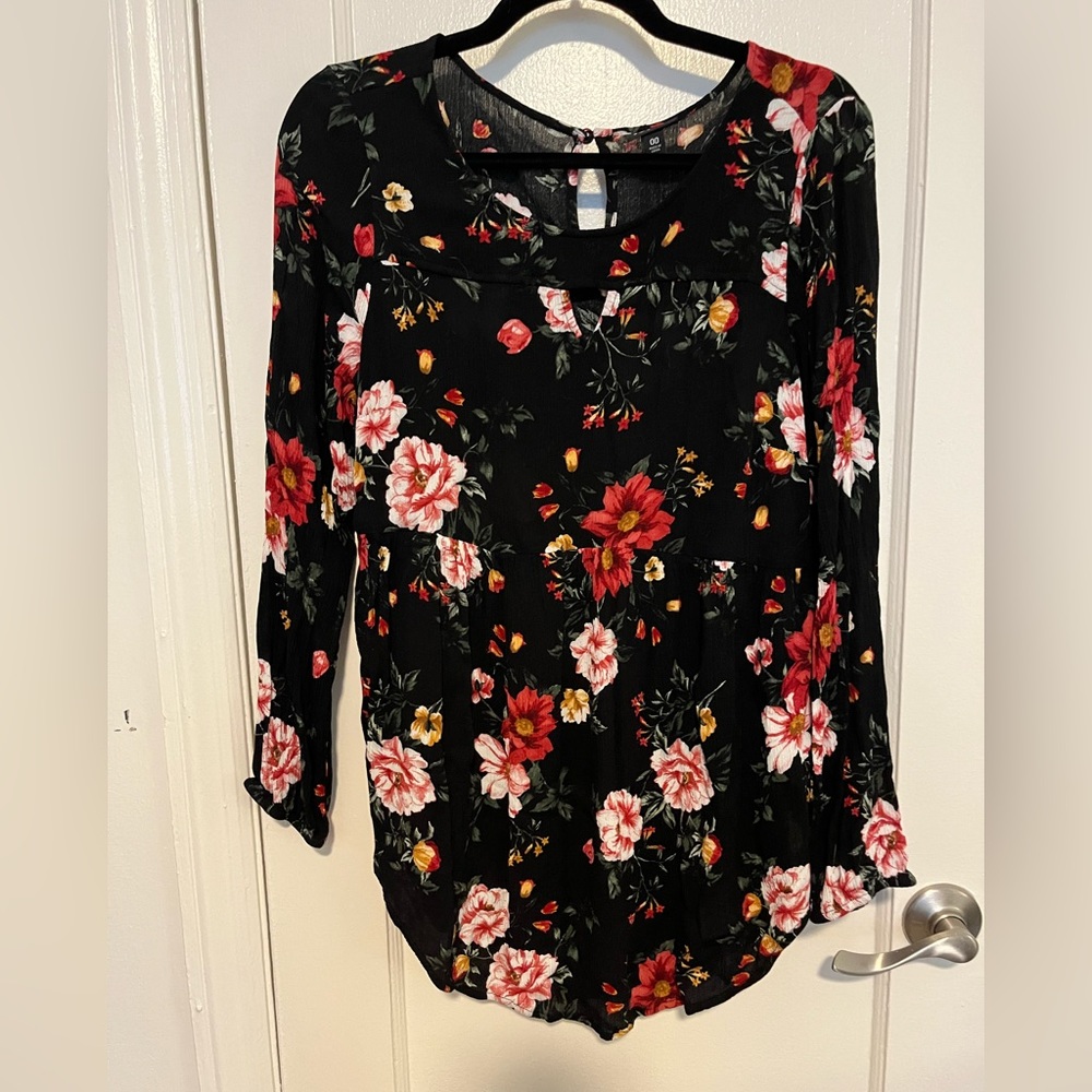 Torrid Floral Babydoll with Keyhole Neck & Back